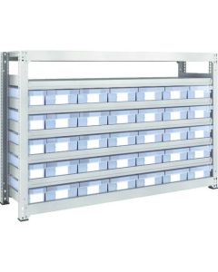 M3 type Medium-Duty Shelving c/w Plastic Drawer