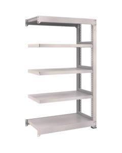 ชั้นวางความจุปานกลางแบบ M3 H1500 แบบเชื่อมต่อ W D1121 5 ชั้น นีโอเกรย์