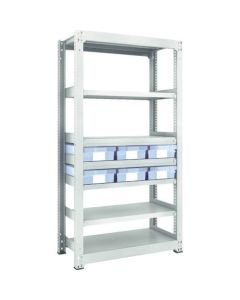 M3 type Medium-Duty Shelving c/w Plastic Drawer