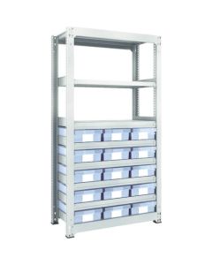 M3 type Medium-Duty Shelving c/w Plastic Drawer