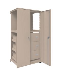 M3type Medium-Duty Boltless Closed Shelving(Weight Capacity:300kg per Shelf)