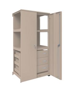 M3type Medium-Duty Boltless Closed Shelving(Weight Capacity:300kg per Shelf)