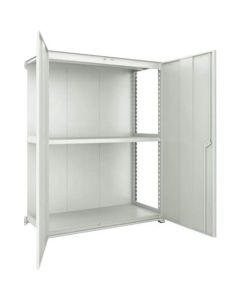 ชั้นวางของแบบ M3 มีแผ่นหลังและบานตู้ W1500XD921 ต่อ 3 ชั้น