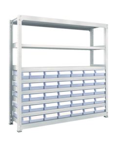 M3 type Medium-Duty Shelving c/w Plastic Drawer
