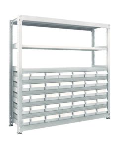 M3 type Medium-Duty Shelving c/w Plastic Drawer