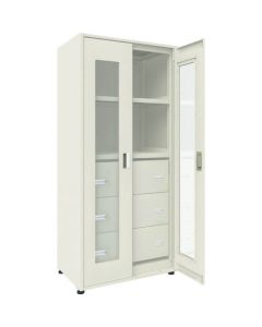 M3type Medium-Duty Boltless Closed Shelving(Weight Capacity:300kg per Shelf)