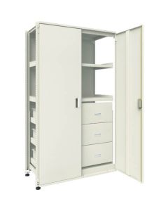 M3type Medium-Duty Boltless Closed Shelving(Weight Capacity:300kg per Shelf)