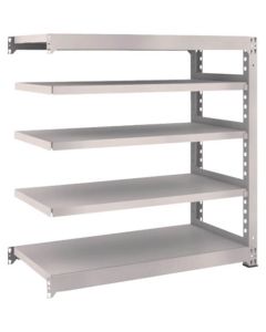 ชั้นวางขนาดกลางแบบ M5 1200 x 571 x H1200 เชื่อมต่อ 5 ขั้น นีโอเกรย์