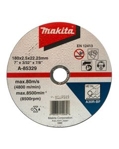 แผ่นตัดเหล็ก 7" เรียบ มากีต้าA-85329