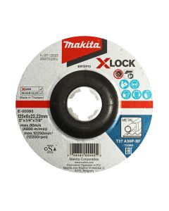 E-00393 แผ่นเจียร์ 5"X6 มิล ดำ X-LOCK