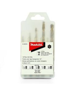 ชุดดอกเจาะเหล็กHSS หุน 5ดอก HEX(D-35318)