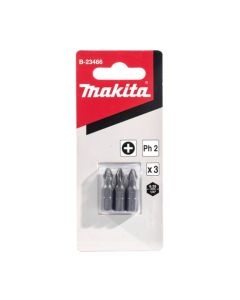 ดอกไขควง +PH-2 X 25MM (3ดอก/ชุด)