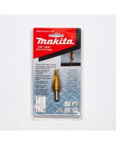 ดอก STEP DRILL 1/4"-3/4" ร่องเกลียวTI-N