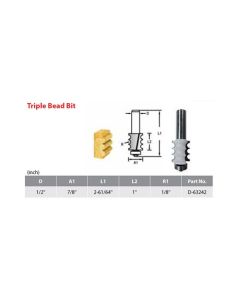 ดอกตีโค้ง 3 รอน R1/8" ก้าน 1/2"