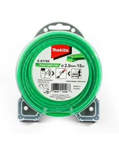 สายเอ็นตัดหญ้า 4 แฉก สีเขียว 2MMX 15M