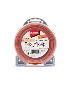 สายเอ็นตัดหญ้า 4 แฉก สีส้ม 2.4MMX 15M