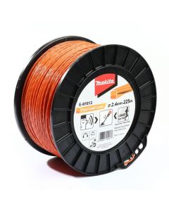 สายเอ็นตัดหญ้า 4 แฉก สีส้ม 2.4MMX225M