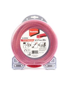 สายเอ็นตัดหญ้า 4 แฉก สีแดง 2.7MMX 30M