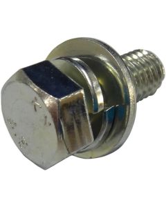 Hex Head Bolt With Spring Washer & Flat Washer Steel ชุดละ 20เส้น