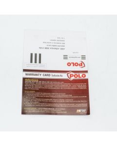 อะไหล่ KT3500VDC GURANTEE CARD