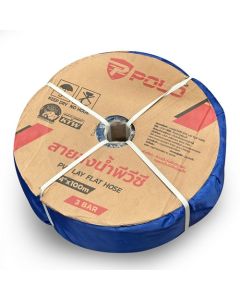 สายส่งน้ำพีวีซี 4 นิ้ว 3 บาร์ 100 เมตร