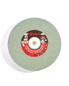 หินไฟ (สีเขียว) 6" หนา 1" #100