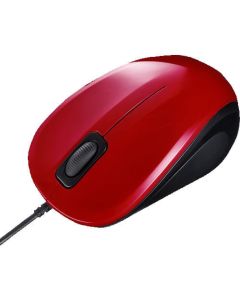 เมาส์ LED สีฟ้าแบบมีสายที่เงียบสงบ