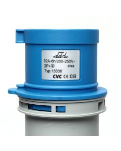 IP44 เพาเวอร์ปลั๊ก 3 ทาง 32A 2P+E 220V