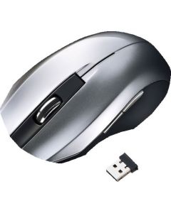 เมาส์ LED สีฟ้าไร้สายที่เงียบสงบ