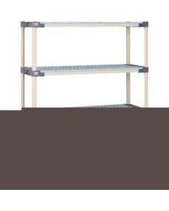 Metro Max 4 Grid Shelf & Epoxy Coated Steel Post 910x465x2191 4Shelves 1อัน