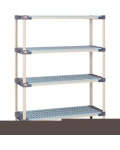 Metro Max 4 Grid Shelf & Polymer Post 1520x465x2191 6Shelves 1อัน