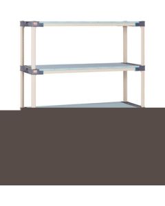 Metro Max 4 Solid Shelf & Epoxy Coated Steel Post 910x620x2191 4Shelves 1อัน