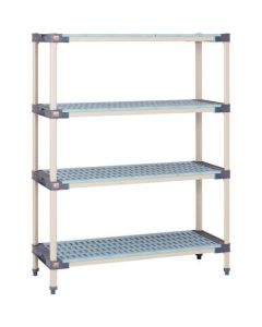 แผ่นตะแกรง Metromax 4 แผ่น + เสาเหล็กป้องกันแบคทีเรีย 910 x 620 x 1581 5 ขั้น