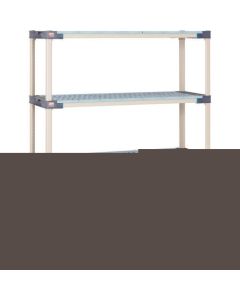 Metro Max 4 Grid Shelf & Polymer Post 1366x620x1886 4Shelves 1อัน