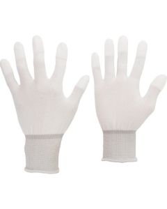 ถุงมือสำหรับตรวจสอบและประกอบ (เคลือบปลายนิ้ว) MCG-701N L 10 คู่
