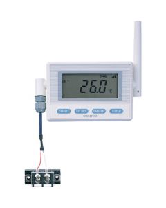 เครื่องบันทึกไร้สายพร้อมฟังก์ชั่นการตรวจสอบเครื่องส่งสัญญาณเทอร์โมคัปเปิลเซ็นเซอร์อุณหภูมิแหล่งจ่ายไฟ ACเทอร์โมคัปเปิล T