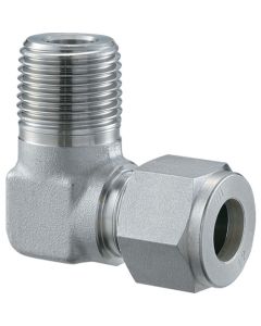 ข้องอครึ่ง Φ15 x 1/2 W ข้อต่อปลอกโลหะสำหรับท่อสแตนเลส SUS316