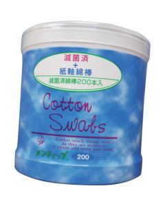 MEN-TIP COTTON SWAB 200P 12 อัน อันละ 200 เส้น