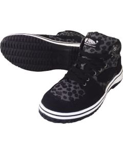 รองเท้าผ้าใบนิรภัยทรงสูง Leopard 23.5