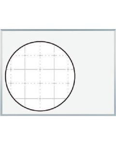 Wall-Mount Porcelain Enamel Magnetic White Board With Grid