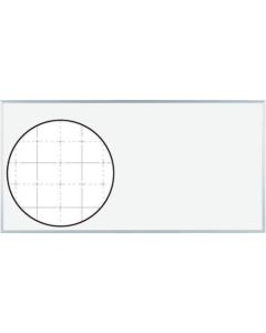 Wall-Mount Porcelain Enamel Magnetic White Board With Grid