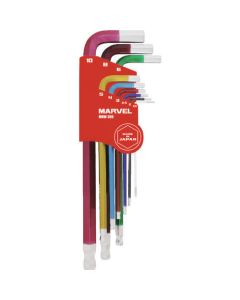 Semi-long Ball Point Hex Bar Spanner Set ชุดละ 9เส้น