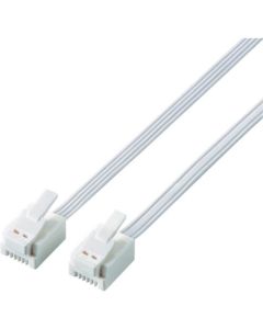สายไฟโมดูลาร์ป้องกันการหักของตะปู 2.0 ม. สีขาว