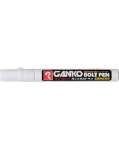 GANKO ปากกาลูกลื่น ขนาดกลาง สีขาว