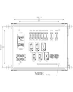 Temporary Electric Light Distribution Panel
