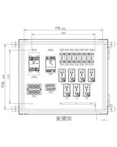 Temporary Electric Light Distribution Panel