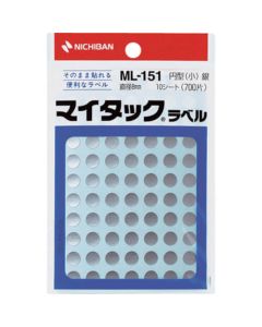 MY TACK Dot Label สีเงิน