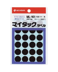 ฉลาก Mitac (ฉลากสี) ML-161 กลมดำ 16 มม