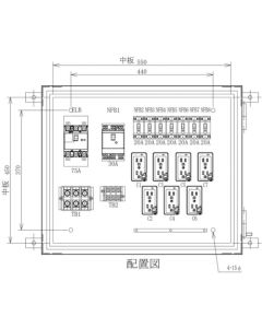 Temporary Electric Light Distribution Panel
