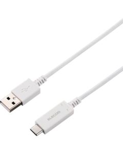 สาย USB 2.0 (พร้อมฟังก์ชันตรวจจับอุณหภูมิ, AC) พร้อมฟังก์ชันตรวจจับอุณหภูมิ สีขาว 0.3 ม